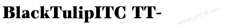 BlackTulipITC TT字体转换